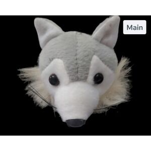 Wolf or Husky Plush Head School Mascot Homecoming Mum Supplies 3"